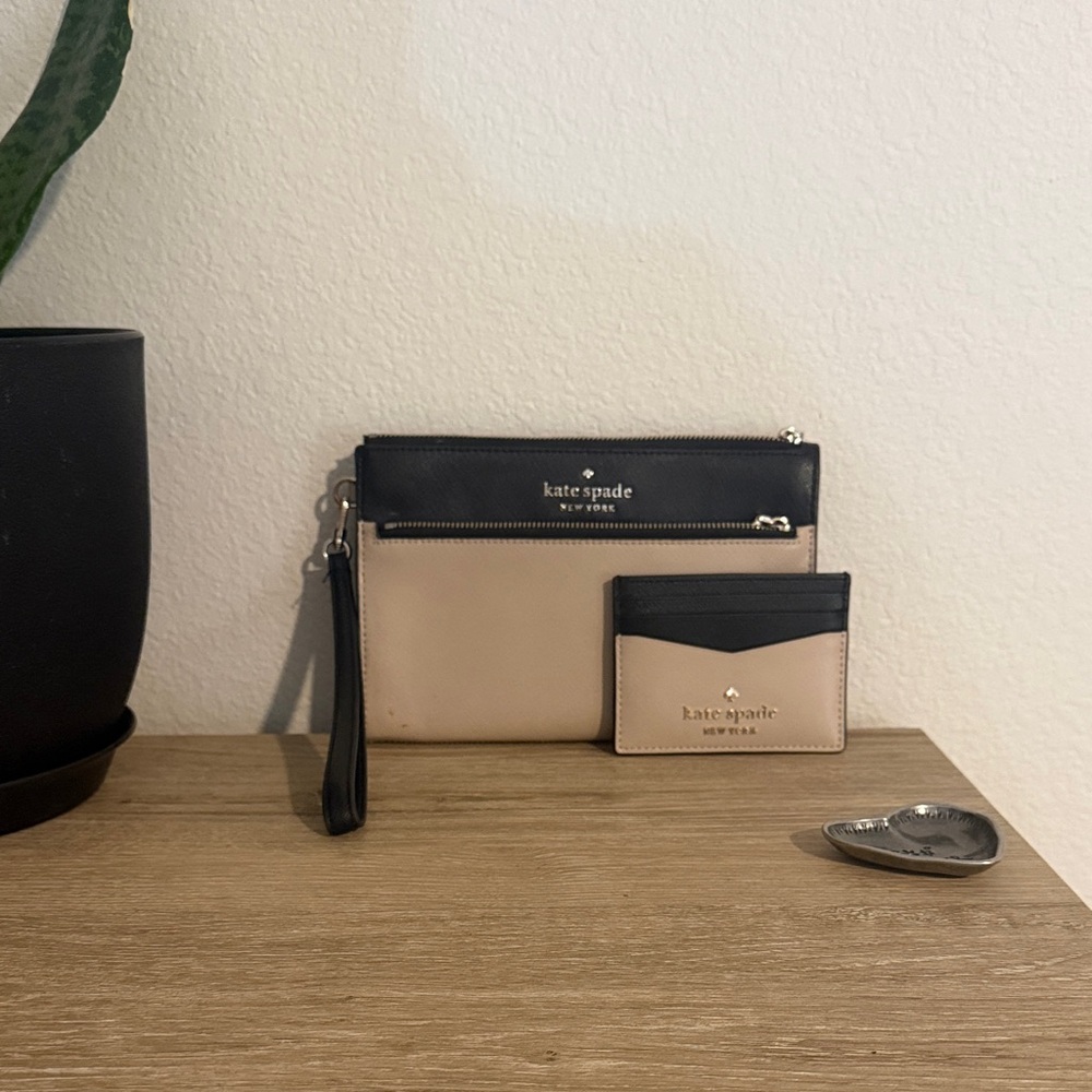 Kate Spade Double Zip Wristlet and Card Case